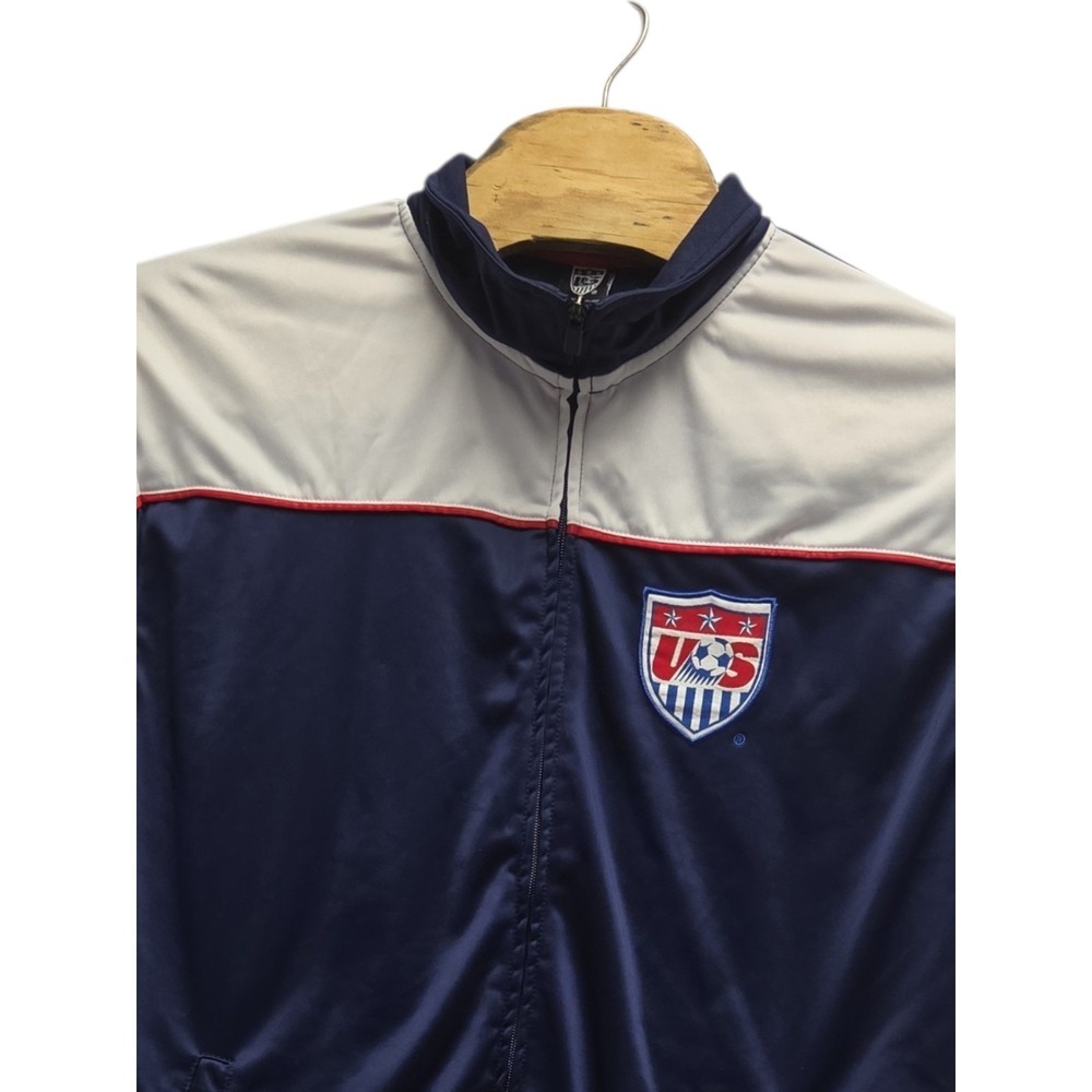 USA Soccer Zip Up Jacket Size XL Red White Blue Rhinox